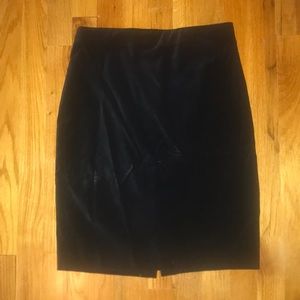 Black Suede Bodycon skirt Ann Taylor
